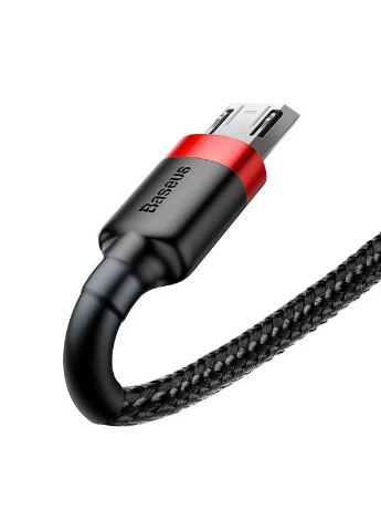 Кабель cafule Cable USB For Micro 2A 3M Red+Black (CAMKLF-H91) Baseus Cafule Series (379903629)