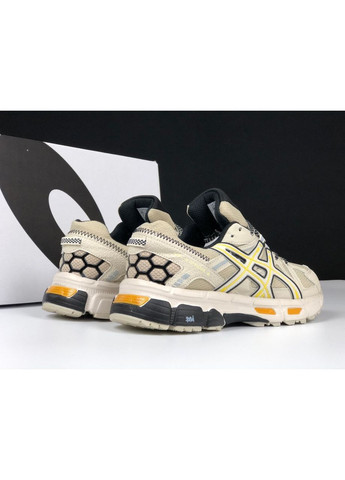 Бежевые с желтым зима-термо женские кроссовки No Brand бежевые зима (313580446)