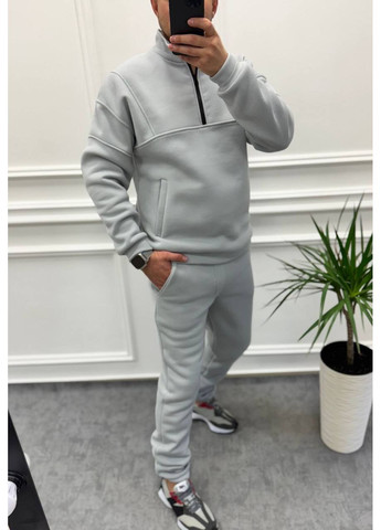 Серый демисезонный костюм двойка кофта и брюки,тринитка на флисе турция Україна