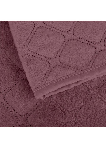 Полуторне велюрове покривало 150*210 см Темно-рожеве (24130150210) ТЕП (364503569)