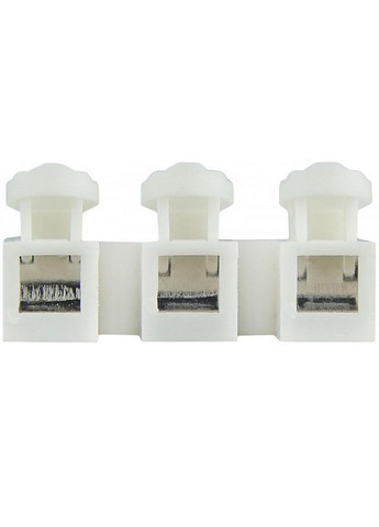 Набор соединителей для проволоки CH-3 клеммные колодки быстрого соединения на три контакта 20 шт белый (R051302-20) No Brand (330778727)