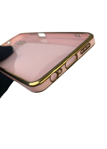 Чохол для Redmi Note 10 з кільцем-підставкою із золотою окантовкою на сяомі редмі нот 10 пудровий gs1 Xiaomi (366236506)