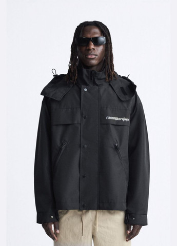 Черная демисезонная куртка Zara 4302 413 BLACK