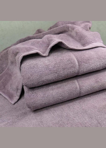GM Textile набор полотенец велюр/махра 3шт 50x90см, 50x90см, 70x140см premium milado 550г/м2 (виноградный) фиолетовый производство - Узбекистан