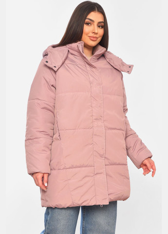 Пудровая демисезонная куртка женская демисезонная пудрового цвета куртка-пальто Let's Shop
