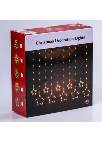 Гирлянда штора светодиодная GarlandoPro звезда и елка 120LED 3х0,9 м 8 режимов 1733069ML Garlando (370373137)