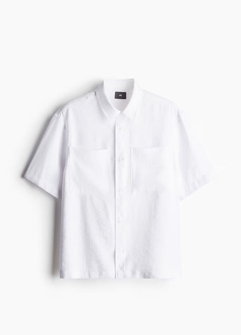 Белая кэжуал рубашка H&M