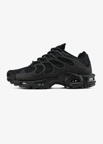 Черные всесезонные кроссовки мужские и женские nike air max tn plus terrascape black | найк аир макс тн плюс черные No Brand