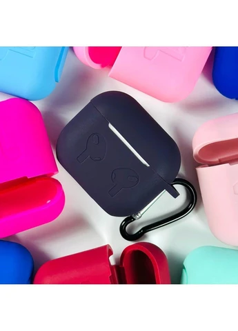 Силиконовый чехол с карабином для наушников AirPods 2 No Brand (388434478)