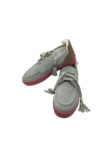 Кольорові кеди мокасини черевики жіночі рожеві замшеві lv No Brand