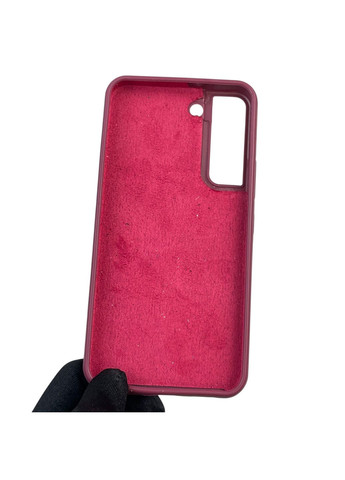 Чехол для Galaxy S22 (SM-S901B) силиконовый с микрофиброй нескользящий на самсунг с22 бордовый Samsung (366385672)