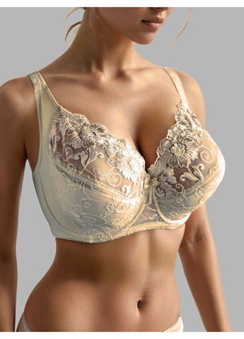 Бежевий бюстгальтер 63670 e Diorella з кісточками нейлон, еластан