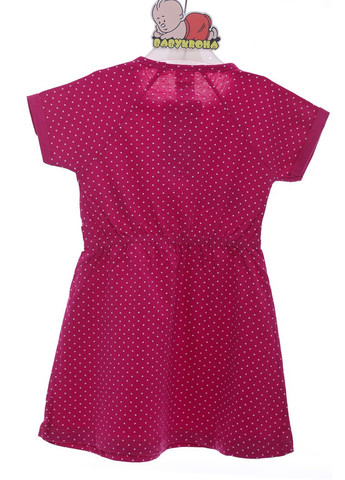 Рожева сукня літня трикотажна в горошок yes рожевий 104 см (38451) BABYKROHA (323470087)