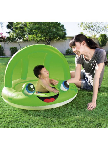 Басейн дитячий надувний Сонечко, Жабка з надувним дном 97x66см (52189) Bestway (364113124)