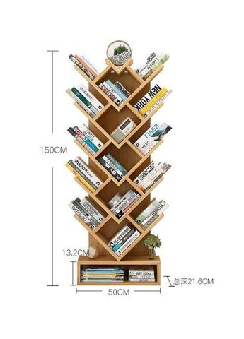 Книжковий стелаж з дерева Рембрант 5 венге-зефір (КПС-50031220) No Brand (328076251)