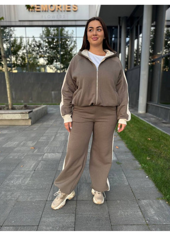 Жіночий спортивний костюм з флісу з лампасами Vakko (362190515)