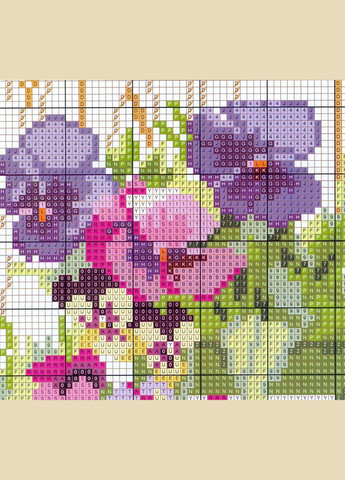 Набор для вышивания по нанесённой на канву схеме "The pottings on the windows 2". AIDA 14CT printed 56*27 см Joy Sunday (313613198)