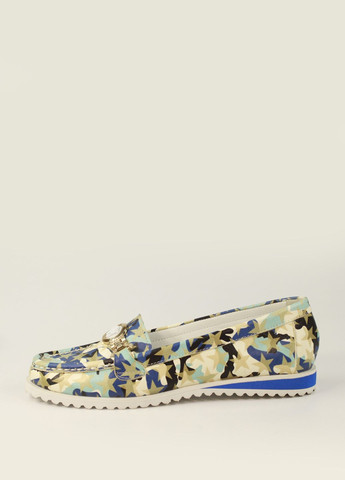 Кольорові легкі шкіряні мокасини No Brand