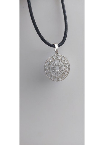 Кулон срібний 925 проби медальйон Мандала бажань No Brand (361932690)