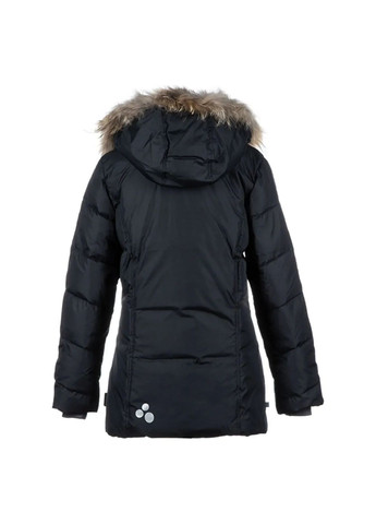 Черная куртка-пуховик royal, р.134, черный () Huppa 12480055-00009-134