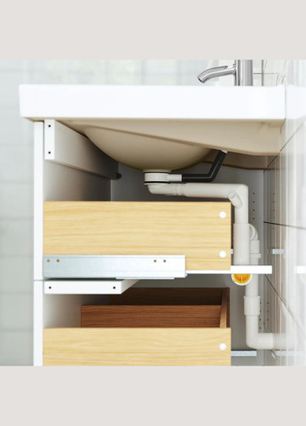 Шкаф для мойки с выдвижными ящиками/мойкой/смесителем ИКЕА HAVBÄCK / TÖRNVIKEN 62х49х79 см (s89513822) IKEA (294908477)