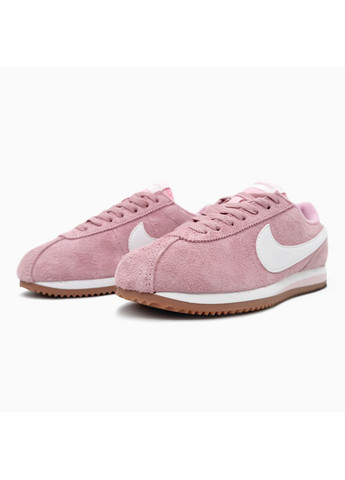 Рожеві Осінні кросівки чоловічі nike cortez pink / white найк кортез No Brand