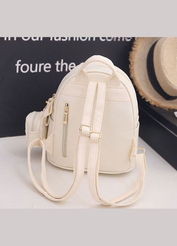 Жіночий міський рюкзак із брелоком мінірюкзачок, набір 2 в 1 рюкзачок + ключниця гаманець No Brand (334729743)