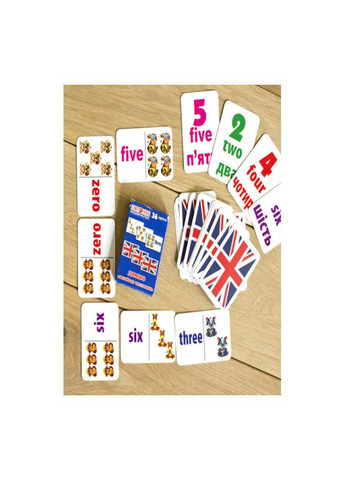 Настольная игра домино Английские числительные 13106080, 36 карт Ranok Creative (304409291)