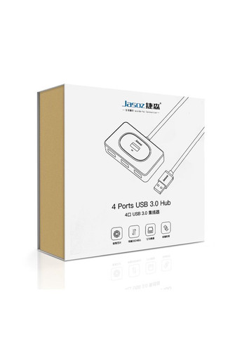 USB-хаб HUB 4USB3.0 довжина кабелю 0.3 м, White Jasoz (334706350)