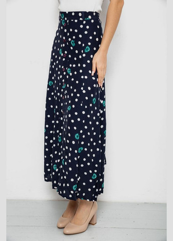 Темно-синяя юбка свободного кроя в горох Ager
