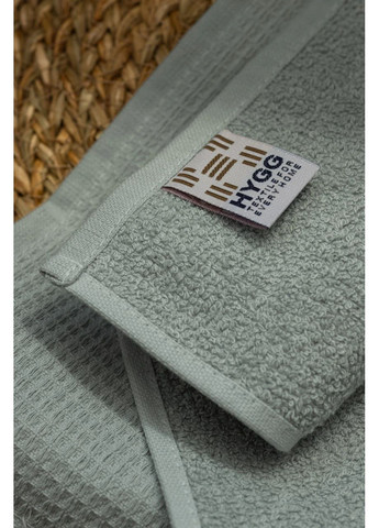 Набір вафельних рушників Family 30х50см 2шт, 50х90см 2шт, 70х140см, 90х150см HYGG однотонний оливковий