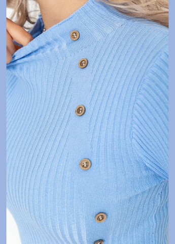 Водолазка жіноча в рубчик, колір блакитний, Ager (288751059)