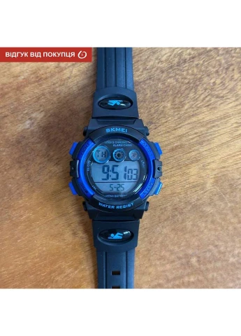 Наручні годинники Skmei Kids DarkBlue цифрові кварцові 38 мм чорний каучук No Brand (401850221)
