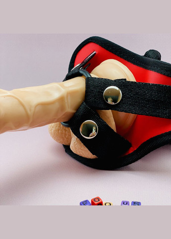 Страпон на ремнях силиконовый Tigran S3 172x35 реалистичный на пояс Lovetoy (303905982)