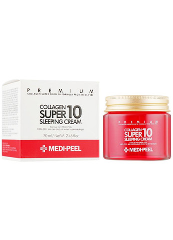 Нічний крем для обличчя з колагеном Collagen Super 10 Sleeping Cream 70 мл (8809409342382) Medi-Peel (349755167)