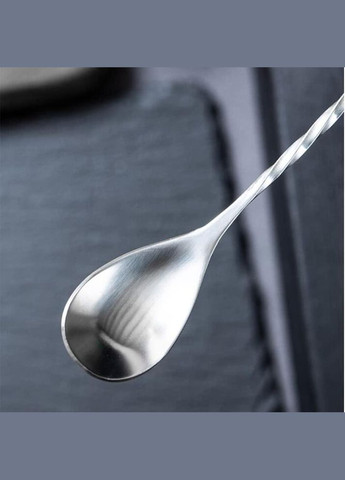 Набір барних коктейльних ложок з нержавіючої сталі 20,5 см 2 шт Сріблястий (С051368-2) ТМ (342122379)