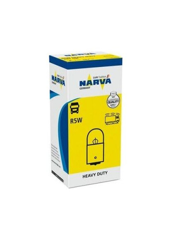 Автолампа R5W 24V 5W BA15s Heavy Duty 171863000 (opt-om) Narva (364863562)