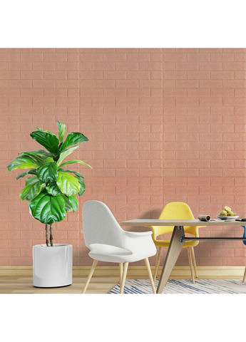 3D панель самоклеюча 700x770x3мм цегла Пудра SW-00001716 No Brand (361663972)