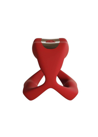 Эрекционное кольцо с вибрацией Hot Kiss Power Ring Red CNT (291443676)