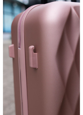 Валіза пластикова ручна поклажа S, колір рожевий Wings 190 (361048004)