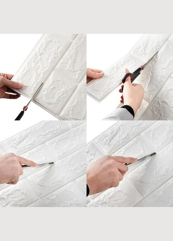 Декоративная 3D панель самоклейка под кирпич 700x770x3мм (020-3) Sticker Wall (303713010)