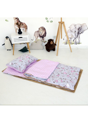 Детский спальный мешок постель для детей малышей хлопок с подушкой чехлом на молнии (479325-Prob) Балерины размер S Unbranded (317202615)