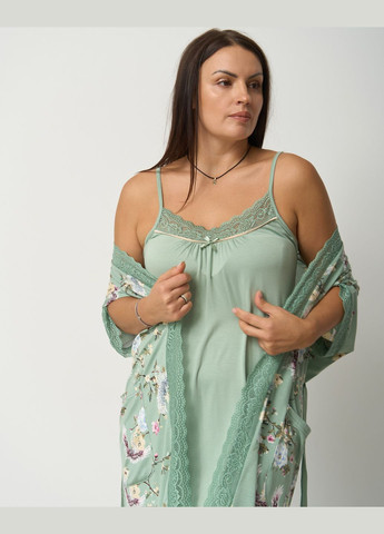 Комплект халат та сорочка батал Nicoletta (317356065)