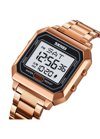 Годинники електронні рожеве золото чоловічі з будильником та календарем квадратні ProDobro (367265314)