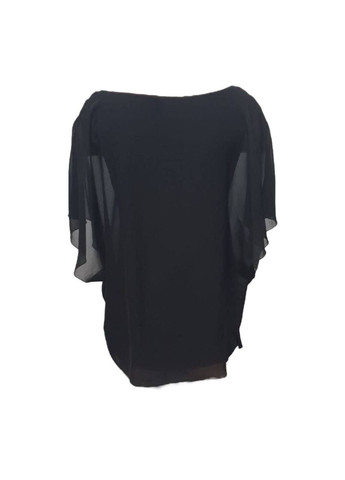 Чёрная блуза коралловый Tom Tailor