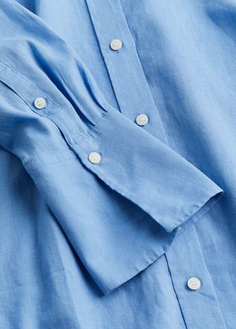 Голубой кэжуал рубашка с рисунком H&M