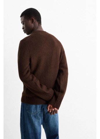 Коричневий демісезонний в'язаний светр C&A