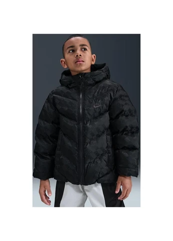 Черная зимняя куртка подростковая черная hq9374-010 Nike SPORTSWEAR ALL DAY PLAY THERMA-FIT LOOSE-FIT