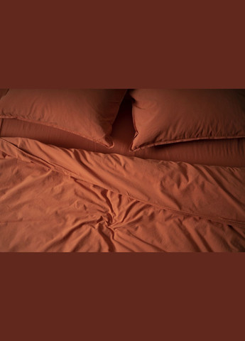 Комплект постельного белья Stonewash Adriatic Orange евро кирпичный (92670587) SoundSleep (299232739)