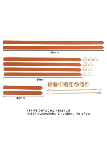 Набор из 8 ремней для связывания 8-Bondage-Straps Restraint Set - Brown Lockink (369952093)